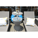 Casa si Gradina - Gradina si terasa - Mobilier exterior - Mese gradina - Masa de racire pentru gradina, gri, FABIR - Infinity.ro