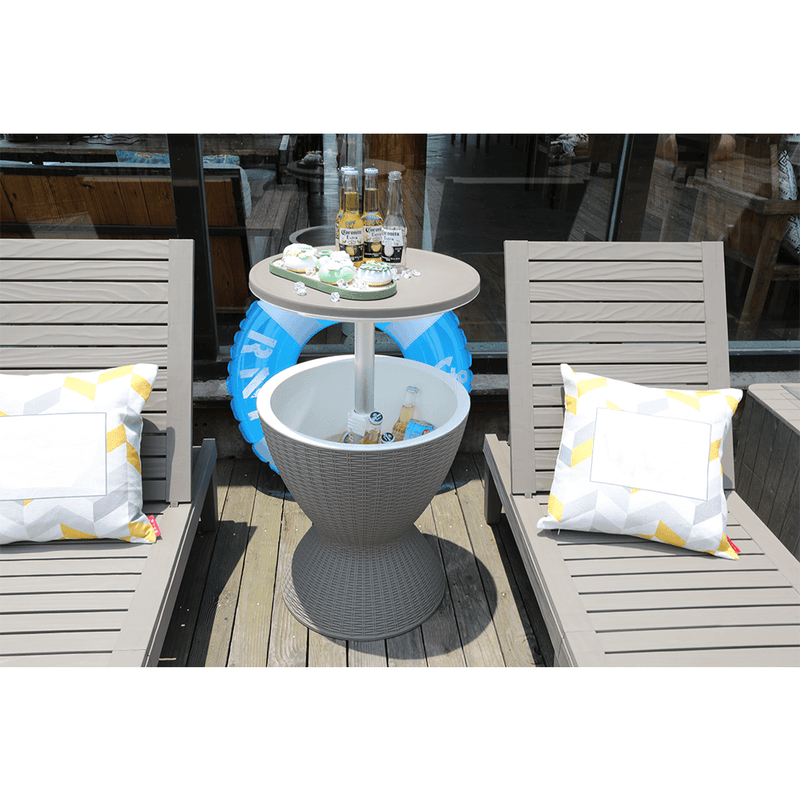 Casa si Gradina - Gradina si terasa - Mobilier exterior - Mese gradina - Masa de racire pentru gradina, gri, FABIR - Infinity.ro