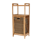 Casa si Gradina - Mobilier - Organizare si depozitare - Cutii depozitare - Cos de rufe, bambus natural/gri, KERI NEW - Infinity.ro