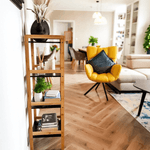 Casa si Gradina - Mobilier - Biblioteci si rafturi - Rafturi - Etajera cu 4 rafturi, natural / negru, NAOKO - Infinity.ro