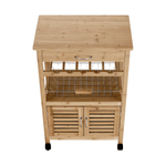 Casa si Gradina - Mobilier - Comode si corpuri - Corpuri bucatarie - Carucior de servire, natural, NAVID - Infinity.ro