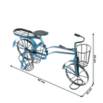 Casa si Gradina - Gradinarit si plante - Plante si ghivece - Ghivece si suporturi - Ghiveci RETRO in forma de bicicleta, negru / albastru, ALBO - Infinity.ro