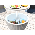 Casa si Gradina - Gradina si terasa - Mobilier exterior - Mese gradina - Masa de racire pentru gradina, gri, FABIR - Infinity.ro