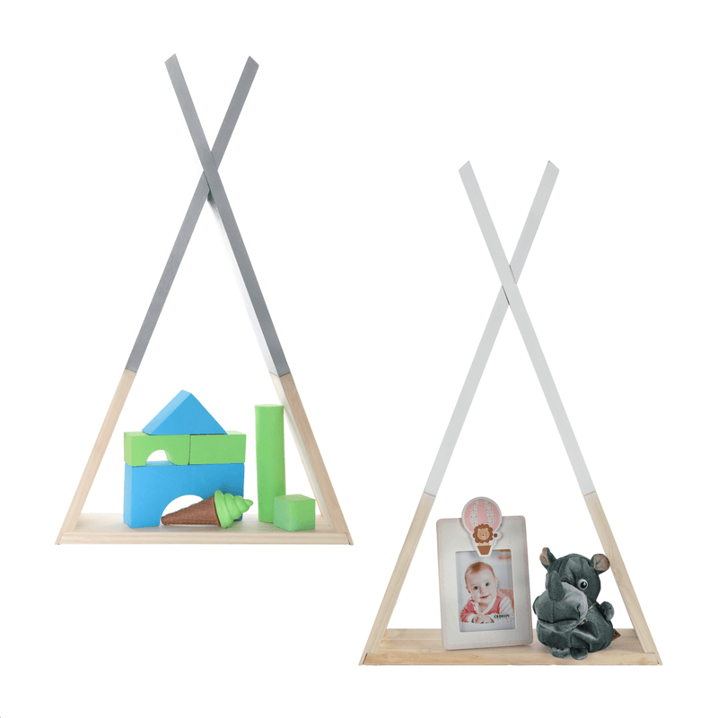 Casa si Gradina - Mobilier - Biblioteci si rafturi - Rafturi - Raft pentru copii, gri / natural, JOLI - Infinity.ro