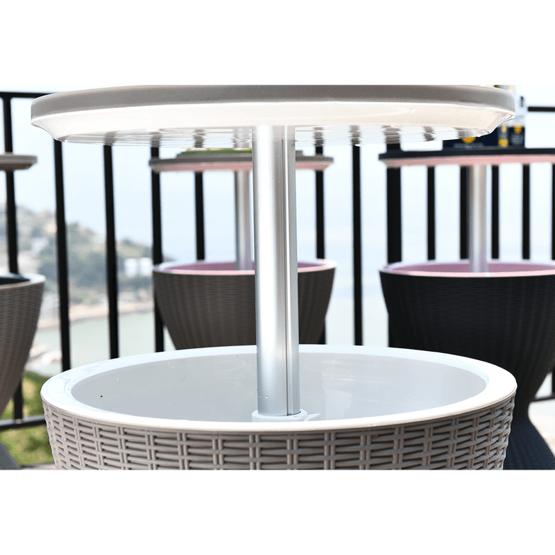 Casa si Gradina - Gradina si terasa - Mobilier exterior - Mese gradina - Masa de racire pentru gradina, gri, FABIR - Infinity.ro