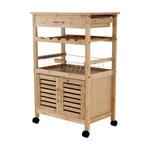 Casa si Gradina - Mobilier - Comode si corpuri - Corpuri bucatarie - Carucior de servire, natural, NAVID - Infinity.ro