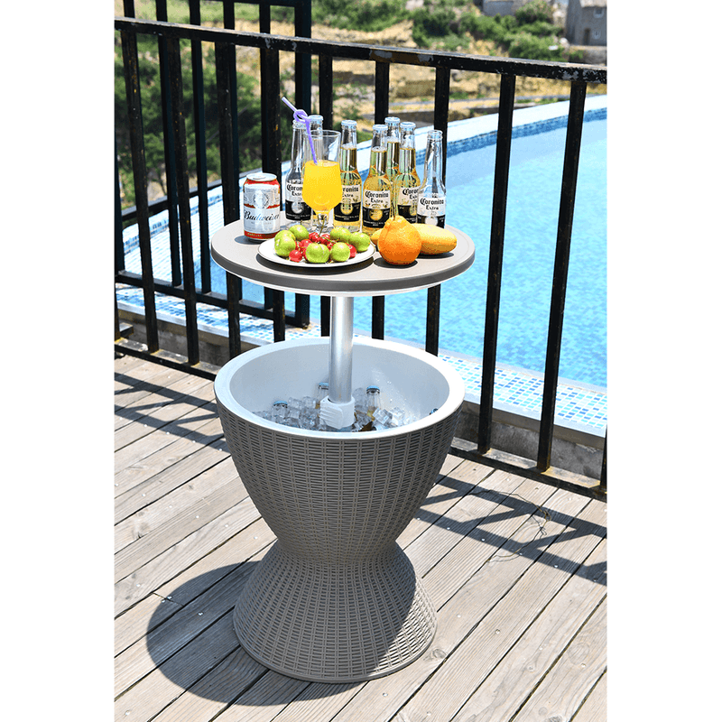 Casa si Gradina - Gradina si terasa - Mobilier exterior - Mese gradina - Masa de racire pentru gradina, gri, FABIR - Infinity.ro