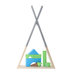 Casa si Gradina - Mobilier - Biblioteci si rafturi - Rafturi - Raft pentru copii, gri / natural, JOLI - Infinity.ro