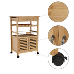 Casa si Gradina - Mobilier - Comode si corpuri - Corpuri bucatarie - Carucior de servire, natural, NAVID - Infinity.ro