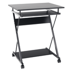 Casa si Gradina - Mobilier - Mese si birouri - Birouri - Masa mobila pentru PC/masa de joc cu roti, negru, TARAK - Infinity.ro