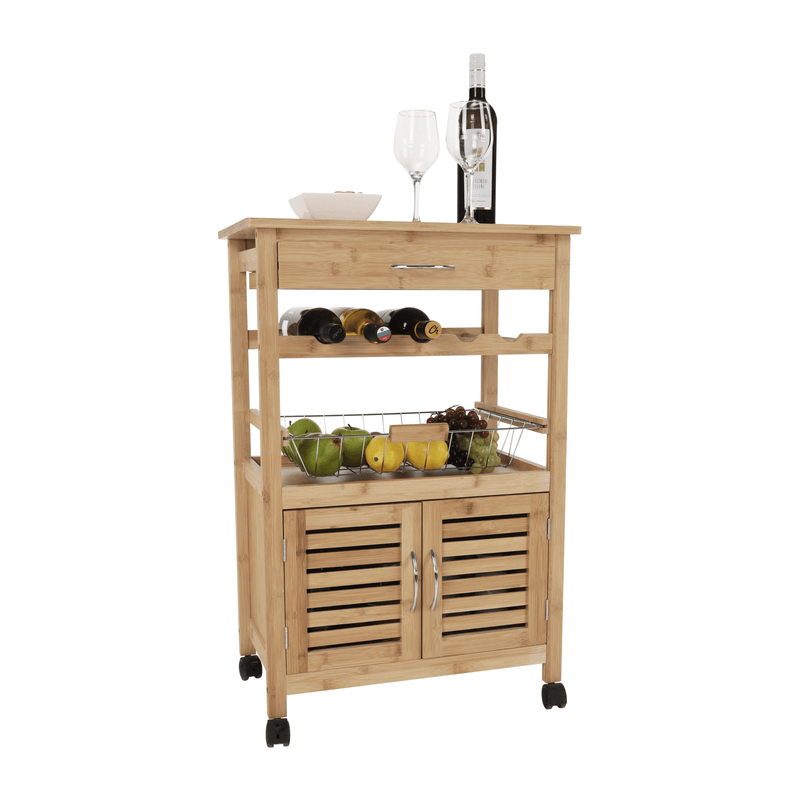 Casa si Gradina - Mobilier - Comode si corpuri - Corpuri bucatarie - Carucior de servire, natural, NAVID - Infinity.ro