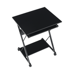 Casa si Gradina - Mobilier - Mese si birouri - Birouri - Masa mobila pentru PC/masa de joc cu roti, negru, TARAK - Infinity.ro