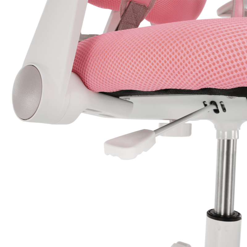 Casa si Gradina - Mobilier - Scaune si fotolii - Scaune - Scaun reglabil cu suport pentru picioare si curele, roz/alb, ANAIS - Infinity.ro