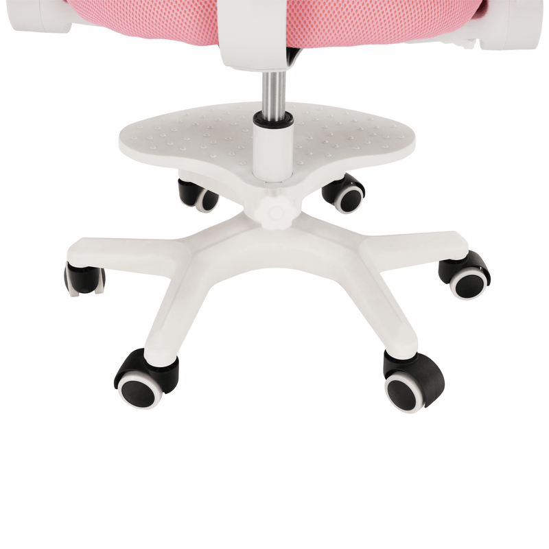 Casa si Gradina - Mobilier - Scaune si fotolii - Scaune - Scaun reglabil cu suport pentru picioare si curele, roz/alb, ANAIS - Infinity.ro