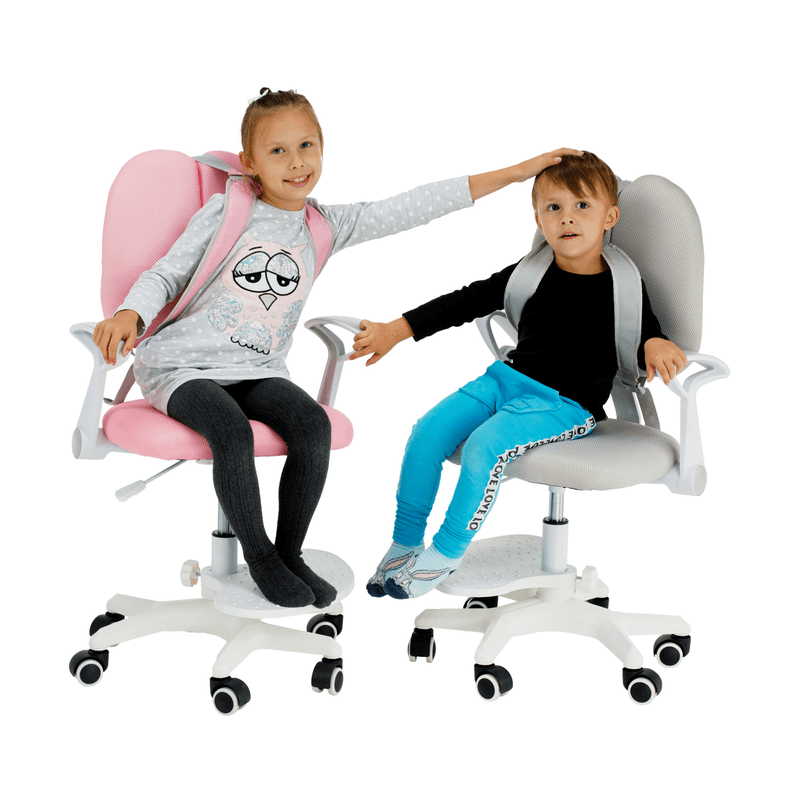 Casa si Gradina - Mobilier - Scaune si fotolii - Scaune - Scaun reglabil cu suport pentru picioare si curele, roz/alb, ANAIS - Infinity.ro