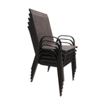 Casa si Gradina - Gradina si terasa - Mobilier exterior - Scaune si sezlonguri gradina - Scaun stivuibil, maro suvitat/maro, ALDERA - Infinity.ro