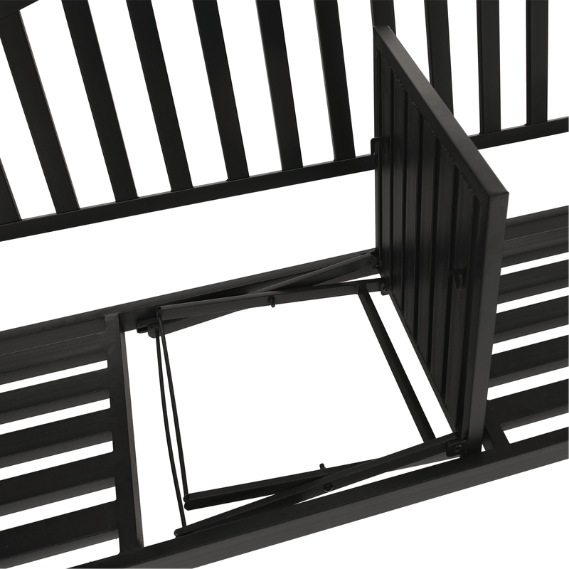 Casa si Gradina - Gradina si terasa - Mobilier exterior - Bancute de gradina - Banca de gradina cu masa, neagra, DAGNO - Infinity.ro