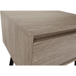 Casa si Gradina - Mobilier - Comode si corpuri - Noptiere - Noptiera / masa, stejar / negru, ALYSANDRA TYPE 1 - Infinity.ro