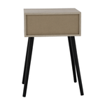 Casa si Gradina - Mobilier - Comode si corpuri - Noptiere - Noptiera / masa, stejar / negru, ALYSANDRA TYPE 1 - Infinity.ro