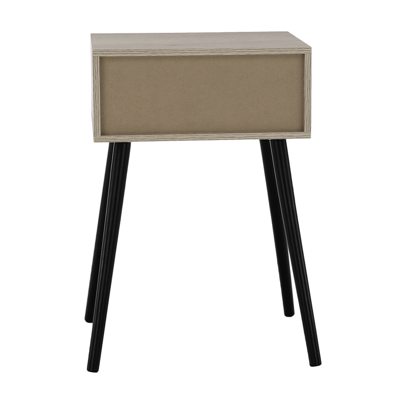 Casa si Gradina - Mobilier - Comode si corpuri - Noptiere - Noptiera / masa, stejar / negru, ALYSANDRA TYPE 1 - Infinity.ro