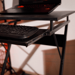 Casa si Gradina - Mobilier - Mese si birouri - Birouri - Masa mobila pentru PC/masa de joc cu roti, negru, TARAK - Infinity.ro