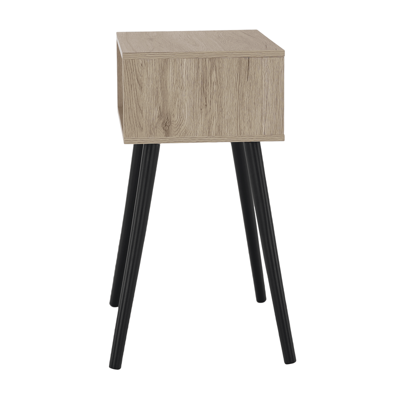 Casa si Gradina - Mobilier - Comode si corpuri - Noptiere - Noptiera / masa, stejar / negru, ALYSANDRA TYPE 1 - Infinity.ro