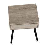 Casa si Gradina - Mobilier - Comode si corpuri - Noptiere - Noptiera / masa, stejar / negru, ALYSANDRA TYPE 1 - Infinity.ro