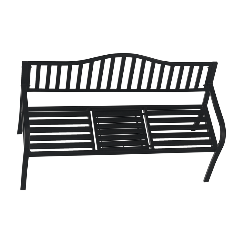 Casa si Gradina - Gradina si terasa - Mobilier exterior - Bancute de gradina - Banca de gradina cu masa, neagra, DAGNO - Infinity.ro