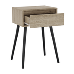 Casa si Gradina - Mobilier - Comode si corpuri - Noptiere - Noptiera / masa, stejar / negru, ALYSANDRA TYPE 1 - Infinity.ro