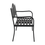 Casa si Gradina - Gradina si terasa - Mobilier exterior - Bancute de gradina - Banca de gradina cu masa, neagra, DAGNO - Infinity.ro