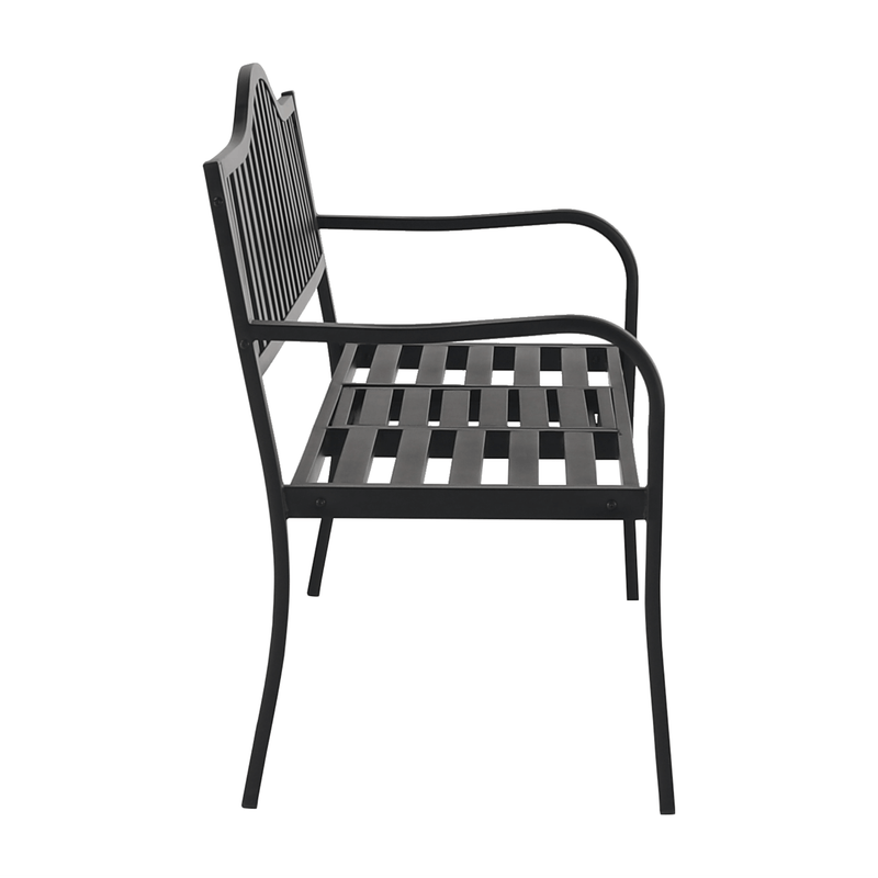 Casa si Gradina - Gradina si terasa - Mobilier exterior - Bancute de gradina - Banca de gradina cu masa, neagra, DAGNO - Infinity.ro