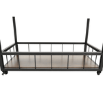 Casa si Gradina - Mobilier - Comode si corpuri - Corpuri bucatarie - Carucior de servire, stejar smoke / negru, SILVIUS - Infinity.ro