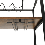 Casa si Gradina - Mobilier - Comode si corpuri - Corpuri bucatarie - Carucior de servire, stejar smoke / negru, SILVIUS - Infinity.ro