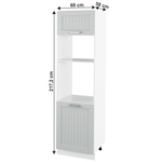 Casa si Gradina - Mobilier - Dulapuri si sifoniere - Dulapuri - Dulap incorporat, gri deschis/alb, JULIA TYP 81 - Infinity.ro