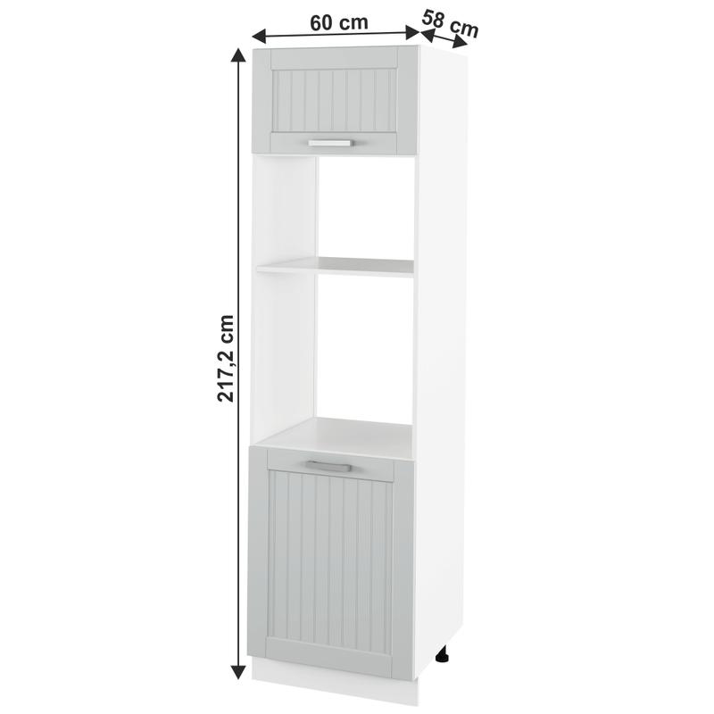 Casa si Gradina - Mobilier - Dulapuri si sifoniere - Dulapuri - Dulap incorporat, gri deschis/alb, JULIA TYP 81 - Infinity.ro