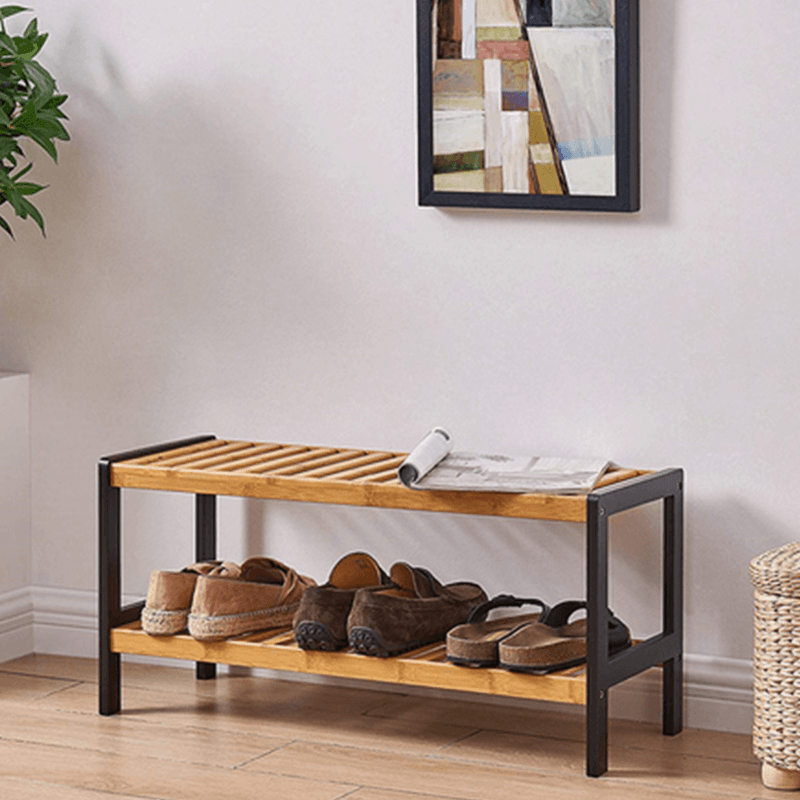 Casa si Gradina - Mobilier - Organizare si depozitare - Organizator incaltaminte - Cutie pantofi, natural / negru, KONTRE - Infinity.ro