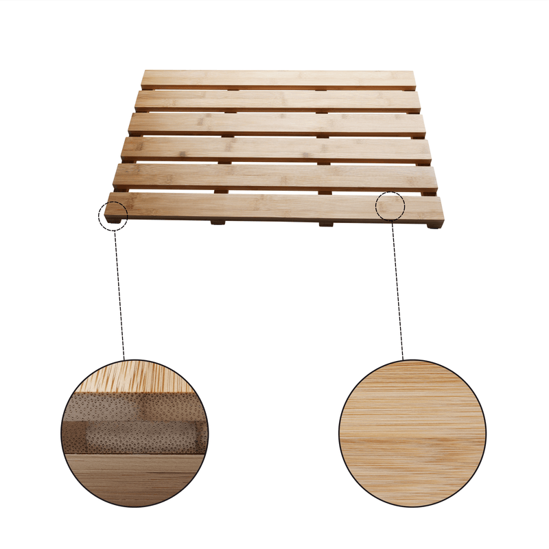 Casa si Gradina - Textile si covoare - Covoare - Covorase baie - Covor antiderapant pentru baie, bambus natural lacuit, KLERA - Infinity.ro
