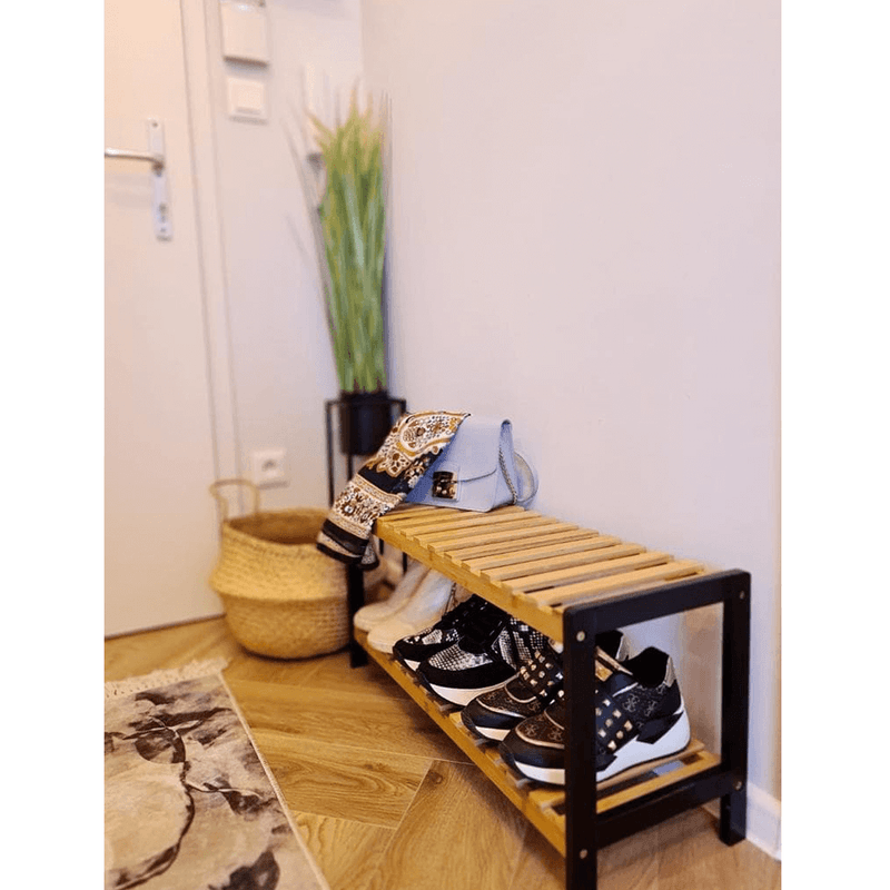 Casa si Gradina - Mobilier - Organizare si depozitare - Organizator incaltaminte - Cutie pantofi, natural / negru, KONTRE - Infinity.ro