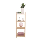 Casa si Gradina - Mobilier - Biblioteci si rafturi - Rafturi - Polita cu 4 rafturi, bambus natural, IMPEROR TYPE 2 - Infinity.ro