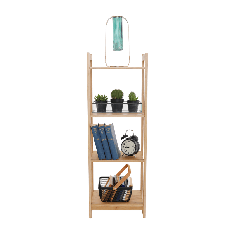 Casa si Gradina - Mobilier - Biblioteci si rafturi - Rafturi - Polita cu 4 rafturi, bambus natural, IMPEROR TYPE 2 - Infinity.ro