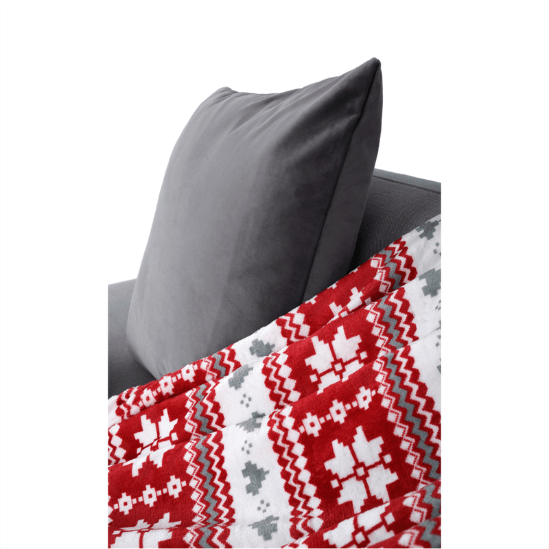 Casa si Gradina - Textile si covoare - Pături și cuverturi - Pături - Patura cu doua fete imitatie miel, model de iarna, 150x200, SAMANTE - Infinity.ro