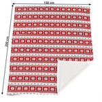 Casa si Gradina - Textile si covoare - Pături și cuverturi - Pături - Patura cu doua fete imitatie miel, model de iarna, 150x200, SAMANTE - Infinity.ro