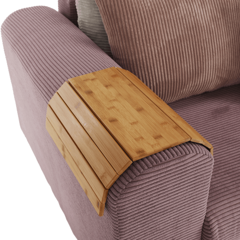 Casa si Gradina - Bucatarie si vesela - Accesorii bar - Suporturi bauturi - Zona de depozitare/cotiera flexibila canapea, bambus, natural, ALTE - Infinity.ro
