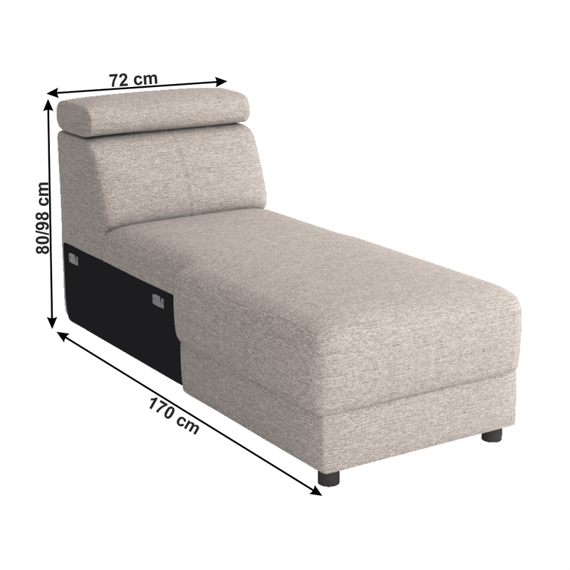 Casa si Gradina - Mobilier - Canapele si coltare - Canapele - Otoman BB, gri bej TAUPE, BOBY - Infinity.ro