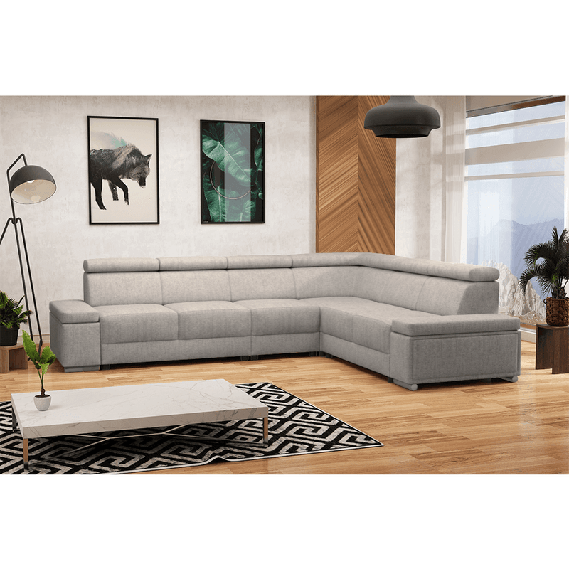 Casa si Gradina - Mobilier - Canapele si coltare - Canapele - Otoman BB, gri bej TAUPE, BOBY - Infinity.ro