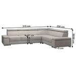Casa si Gradina - Mobilier - Canapele si coltare - Coltare - Coltar, gri bej Taupe, model dreapta, BOBY - Infinity.ro