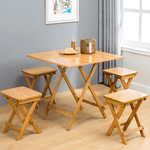 Casa si Gradina - Mobilier - Mese si birouri - Mese living - Masa, bambus natural, 58x58 cm, DENICE - Infinity.ro