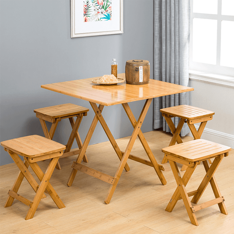 Casa si Gradina - Mobilier - Mese si birouri - Mese living - Masa, bambus natural, 58x58 cm, DENICE - Infinity.ro