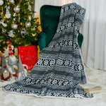 Casa si Gradina - Textile si covoare - Pături și cuverturi - Pături - Patura cu doua fete imitatie miel, motiv iarna, 150x200, MALENA - Infinity.ro
