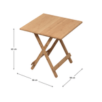 Casa si Gradina - Mobilier - Mese si birouri - Mese living - Masa, bambus natural, 58x58 cm, DENICE - Infinity.ro